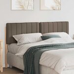vidaXL Tête de lit capitonnée Marron et Taupe 160 cm Pin massif