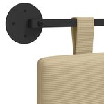 vidaXL Tête de lit suspendue Tissu en velours côtelé
