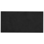 vidaXL Tête de lit murale 12 Pièces Noir Velours
