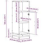 vidaXL Ensemble de mobilier de salle de bain Chêne artisanal