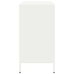 vidaXL Buffet blanc 101 5x39x73 5 cm acier laminé à froid