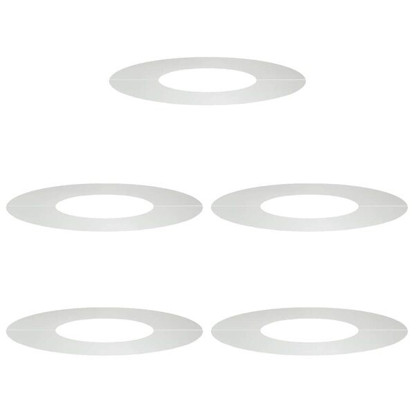 vidaXL adapté pour anneaux d'arbre plats 5 Pièces Argent Ø30 / 60 cm