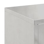 Supports de plantes d'extérieur vidaXL Pilier 2 Pièces 24x24x75 cm Acier inoxydable