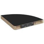 vidaXL Étagère d'angle flottante noir 35x35x3 8 cm MDF