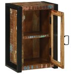 vidaXL Cabinet de Salle de Bain avec porte Bois massif de récupération