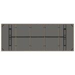 vidaXL Ensemble de salle à manger pour jardin 11 Pièces Gris Poly rotin