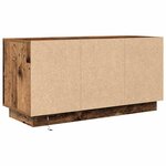 vidaXL Meuble TV avec éclairage LED vieux bois 100x41x50 cm