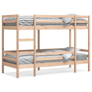 vidaXL Lit superposé sans matelas 90x200 cm bois de pin massif