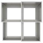 vidaXL Cache-pot de jardin Argent 80 x 80 x 60 cm Acier inoxydable
