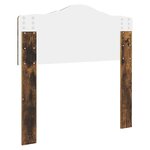 vidaXL Tête de lit avec tête de lit Chêne fumé 75 cm Bois d'ingénierie