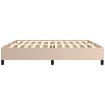 vidaXL Cadre de lit Cappuccino 200x200 cm Similicuir