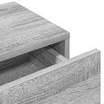 vidaXL Étagère murale avec tiroirs sonoma gris bois d'ingénierie