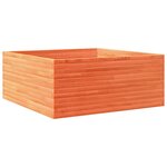 vidaXL Jardinière cire marron 110x110x46 cm bois de pin massif