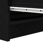vidaXL Buffet chêne noir 80x35x76 cm bois d'ingénierie