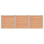 vidaXL Jardinière surélevée Marron 300 x 50 x 91 cm WPC et Aluminium