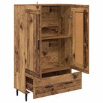 vidaXL Haut Armoire Bois Ancien 69 5 x 31 x 115 cm Bois d'ingénierie