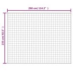 vidaXL Couverture lestée Gris 235x290 cm 11 kg Tissu