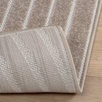 vidaXL Tapis de surface HUARTE Beige 280 x 200 cm Polyester