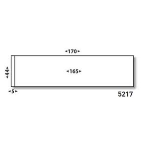 Boîte de 1000 étiquettes d'affranchissement 1 front format 170 x 44 mm générique