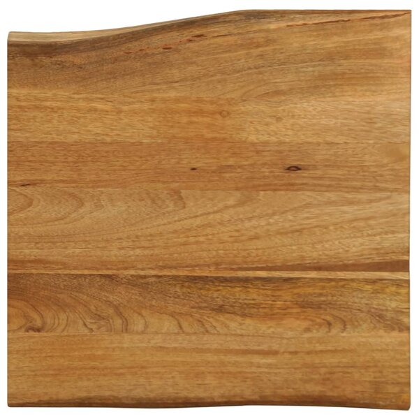 vidaXL Dessus de table 80x80x3 8 cm bord vivant bois massif manguier