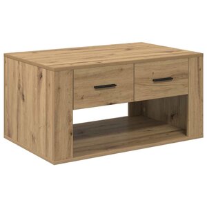 vidaXL Table basse Chêne artisanal 80 x 50 x 40 cm Bois d'ingénierie