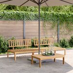vidaXL Canapés centraux palette de jardin 2 Pièces bois massif d'acacia