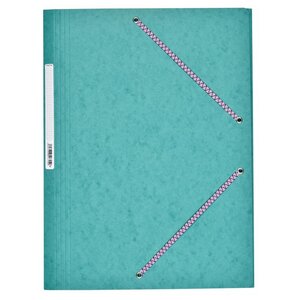 Chemise Carte Lustée 7/10ème 24 x 32 cm à rabats très résistante avec élastiques Vert COUTAL