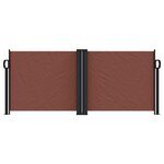vidaXL Auvent latéral rétractable marron 100x1000 cm