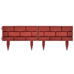 vidaXL Clôture de jardin avec design de briques 11 Pièces