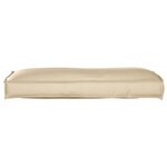 vidaXL Coussin de palette pour dos beige 120x40x12 cm en tissu Oxford