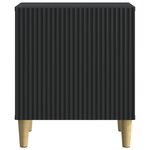 vidaXL Cabinet de chevet Noir 43 x 34 5 x 50 cm Bois d'ingénierie