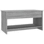 vidaXL Table basse sonoma gris 102x50x52 5 cm bois d'ingénierie