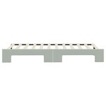 vidaXL Lit de jour avec gigogne sans matelas gris clair 80x200 cm