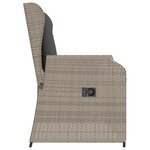 vidaXL Banc de jardin Gris clair polyrotin