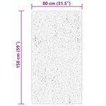 vidaXL Tapis HUARTE à poils courts doux et lavable vert forêt 80x150cm