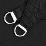 vidaXL Voile d'ombrage noir 7x5x5 m 100   polyester oxford