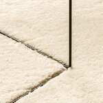 vidaXL Tapis doux à poils moyens et lavable HUARTE Crème 80 x 500 cm