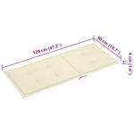 vidaXL Chaise à bascule avec coussin Bambou