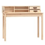 vidaXL Bureau 110x50x93 cm Bois massif de pin