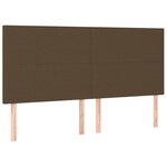 vidaXL Sommier à lattes de lit matelas et LED Marron foncé 180x200 cm