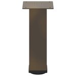 vidaXL Pieds de table basse 4 pièces Acier naturel 42-44 cm Acier