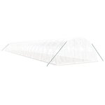 vidaXL Serre avec cadre en acier blanc 96 m² 24x4x2 m