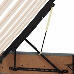 vidaXL Lit avec rangement et matelas Gris foncé 90 x 190 cm