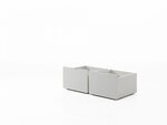 lit mi-hauteur blanc + toboggan  2 tiroirs de rangement et tablette penderie