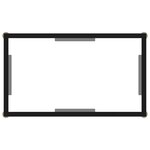 vidaXL Table console Transparent 60x35x75 cm Verre trempé