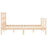 vidaXL Cadre de lit sans matelas 120x200 cm bois massif