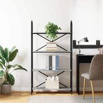 vidaXL Étagère Sonoma gris 80 x 30 x 146 cm Bois d'ingénierie