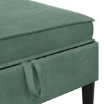 vidaXL Ensemble de meubles pour le salon 6 Pièces Vert Mer Velours