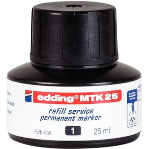 Recharge pour marqueur permanent edding e21 25 ml - noir