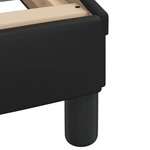 vidaXL Lit avec matelas noir 80x200 cm similicuir